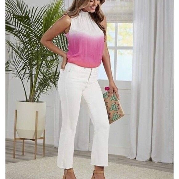 💗Mud Pie Weston Pink Ombre Dip Dye Swing Tank for Women - Size Small, NWT - Picture 7 of 11